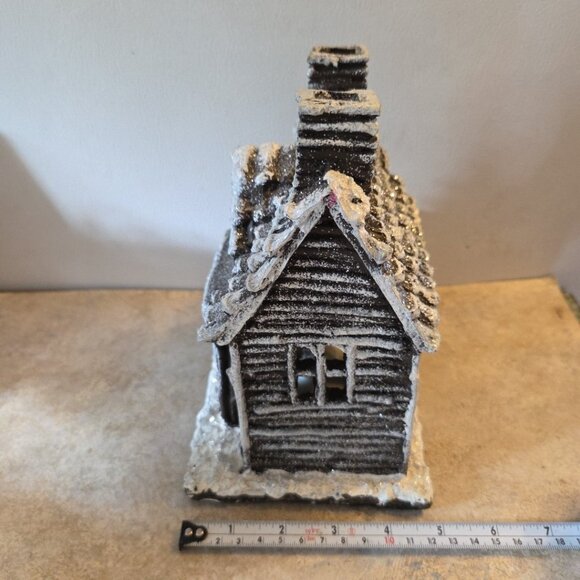 Cottage Hunting Lodge Lighted Christmas Village Holiday House Winter Decor - Picture 2 of 8